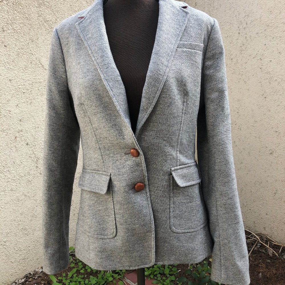 Banana Republic Wool Herringbone Academy Jacket 12